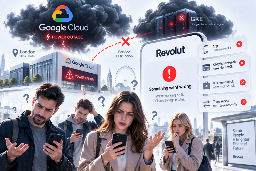 A nagy Revolut-leállás: Egyetlen adatközpont hibája rántotta magával a fél európai pénzügyi szektort