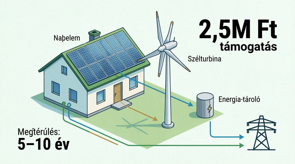Napelemek és szélturbinák: A háztartási energiafüggetlenség útmutatója 2026-ban