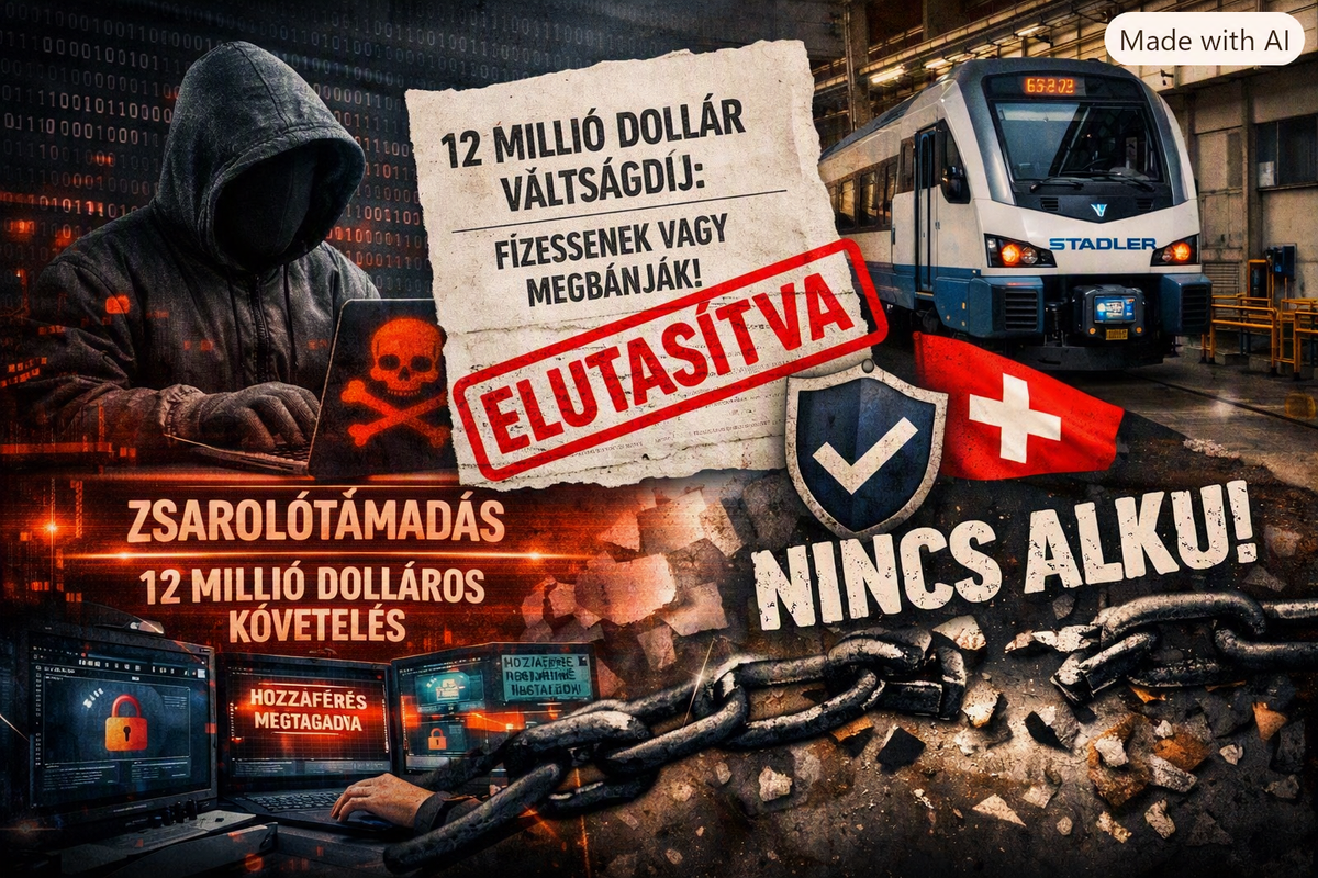 Nem fizetnek a zsarolóknak: A Stadler elutasította az Everest csoport 12 millió dolláros váltságdíj-követelését