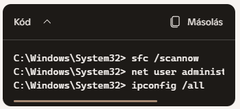 Windows CMD parancsok nem csak profiknak