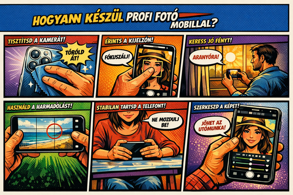 Hogyan készül profi fotó mobillal?
