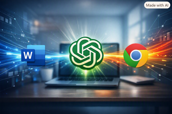 Megérkezett a ChatGPT a Wordbe és a Chrome-ba