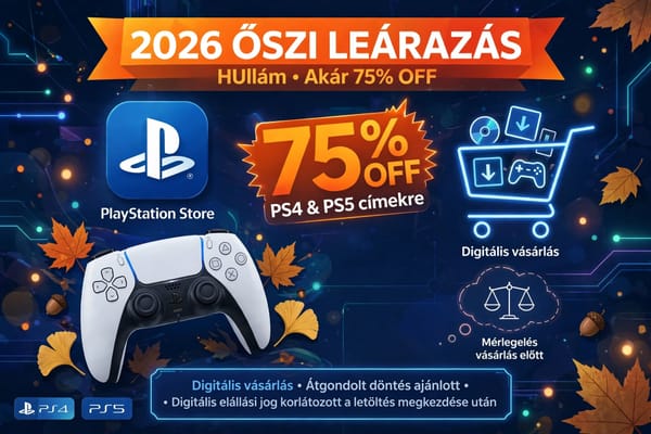 Őszi akcióhullám a PlayStation Store-ban: árak, trendek és tudnivalók